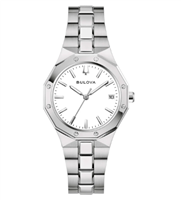 Armbanduhr Bulova Dame Octagon lady in Stahl 96M172 - 96M172